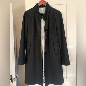 J. Crew black peacoat